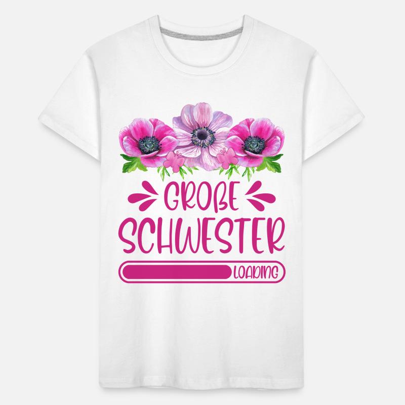 Große Schwester Loading Kinder Premium Bio T-Shirt
