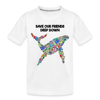 Artenschutz Erde Umwelt Statement - Kinder Premium Bio T-Shirt - Weiß - Vorne