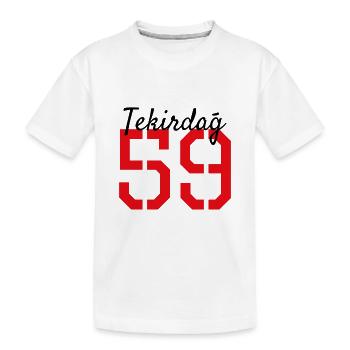 Tekirdag 59 Türkei - Kinder Premium Bio T-Shirt - Weiß - Vorne