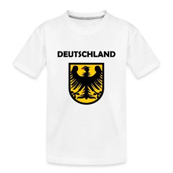 Der Deutschland Adler - Kinder Premium Bio T-Shirt - Weiß - Vorne