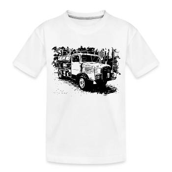 IFA Horch Camion Benne basculante - T-shirt bio Premium Enfant - blanc - Devant