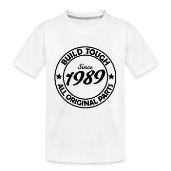 Geboren in 1989 - Kinder Premium Bio T-Shirt - Weiß - Vorne