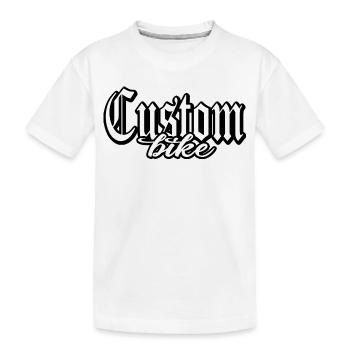custom bike biker tour rock bobber tuner tuning - T-shirt bio Premium Enfant - blanc - Devant