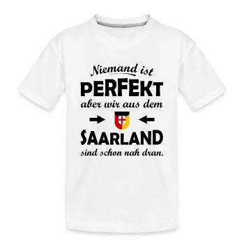 Der Saarländer - Kinder Premium Bio T-Shirt - Weiß - Vorne