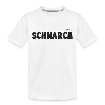 Schnarch zzz - Kinder Premium Bio T-Shirt - Weiß - Vorne