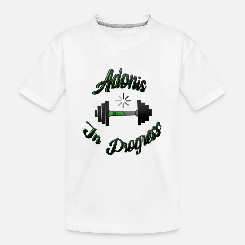 Adonis In Progress 2 - Kinder Premium Bio T-Shirt - Weiß
