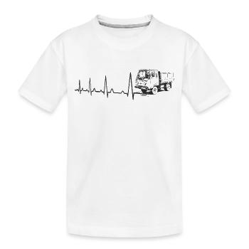 Herzschlag - Multicar M25 - Kinder Premium Bio T-Shirt - Weiß - Vorne