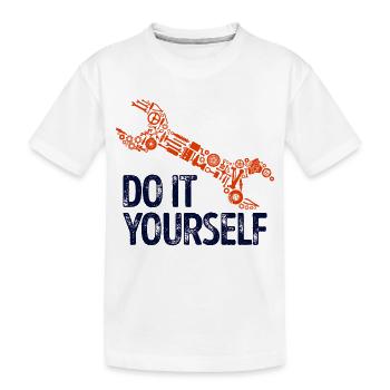 Clé de voiture Déclaration Tournevis - T-shirt bio Premium Enfant - blanc - Devant