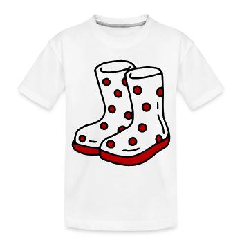 lustige Schuhe für den Garten - Kinder Premium Bio T-Shirt - Weiß - Vorne