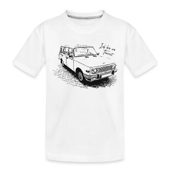 Ich bin ein Tourist | Wartburg - Kinder Premium Bio T-Shirt - Weiß - Vorne