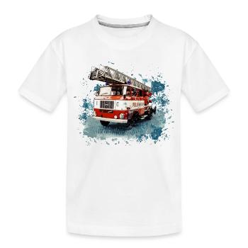 Échelle tournante IFA W50 Fire Brigade - T-shirt bio Premium Enfant - blanc - Devant
