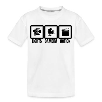 Director - Kids' Premium Organic T-Shirt - white - Front