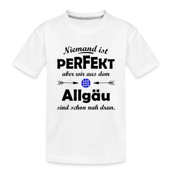 Der Allgäuer - Kinder Premium Bio T-Shirt - Weiß - Vorne