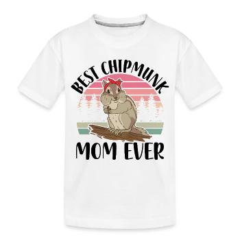 Chipmunk - Kids' Premium Organic T-Shirt - white - Front