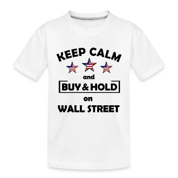 L’investisseur de Wall Street - T-shirt bio Premium Enfant - blanc - Devant