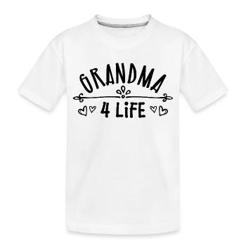Gratuliere Oma Großmutter Statement Rentnerin - Kinder Premium Bio T-Shirt - Weiß - Vorne