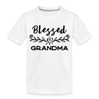 Grand-mère préférée Grand-mère Superoma Déclaration de grand-mère - T-shirt bio Premium Enfant - blanc - Devant