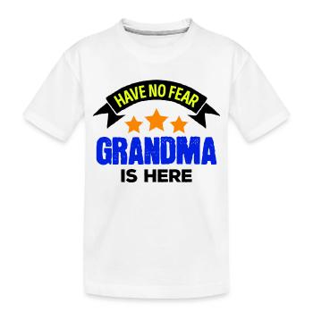 Großmutter Oma Cool Statement Lieblingsomi Omi - Kinder Premium Bio T-Shirt - Weiß - Vorne