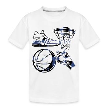 Basketteur - T-shirt bio Premium Enfant - blanc - Devant