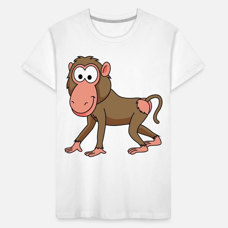 Monkey affe comic Kinder Premium Bio T-Shirt