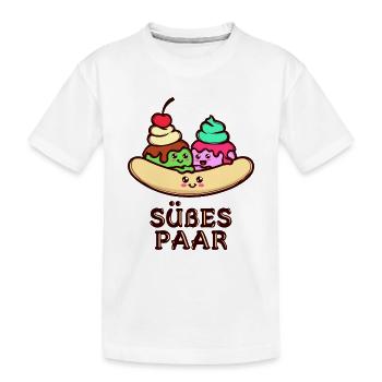 Nachspeise Süßigkeiten Naschen Backen Statement - Kinder Premium Bio T-Shirt - Weiß - Vorne