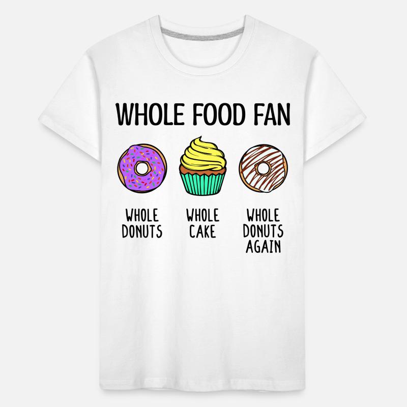 Naschen Donut Cupcake Statement Süßigkeiten Lecker Kinder Premium Bio T-Shirt