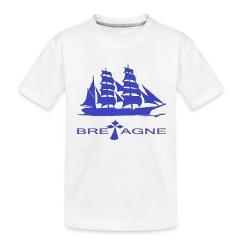SAILBOAT BRITAIN Kreation Louis RUNEMBERG © Adagp - Kinder Premium Bio T-Shirt - Weiß - Vorne