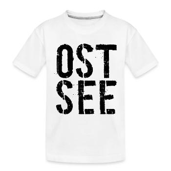 Ostsee-Liebe, Ostsee-Fans - Kinder Premium Bio T-Shirt - Weiß - Vorne