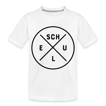 Schule - Kinder Premium Bio T-Shirt - Weiß - Vorne