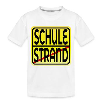 Ferienende Schulanfang - Kinder Premium Bio T-Shirt - Weiß - Vorne