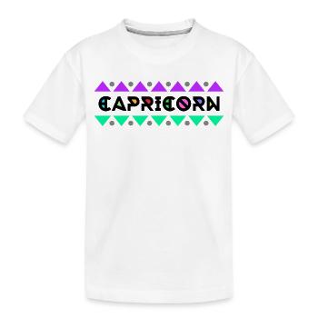 Cool Steinbock Spruch Horoskop Sternzeichen Himmel - Kinder Premium Bio T-Shirt - Weiß - Vorne
