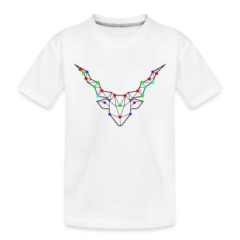 Stars Capricorn Horoscope Esoteric Constellation - Kids' Premium Organic T-Shirt - white - Front
