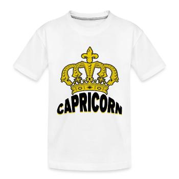Capricorne Astrologie Superstition Dicton ésotérique - T-shirt bio Premium Enfant - blanc - Devant