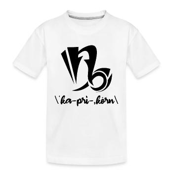 Astronomie Superstition Capricorne Dicton Horoscope - T-shirt bio Premium Enfant - blanc - Devant