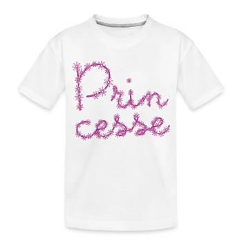 Princesse avec des fleurs ! ma princesse - T-shirt bio Premium Enfant - blanc - Devant