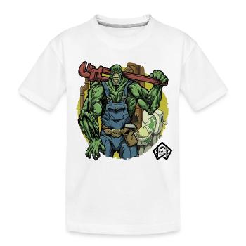 Installateur, Sanitär, Sanitärmeister, Klempner - Kinder Premium Bio T-Shirt - Weiß - Vorne