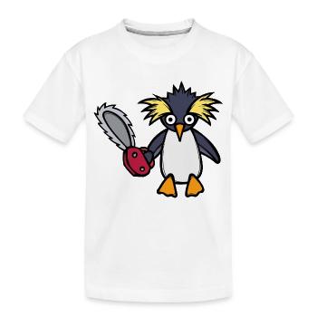 Oiseau manchot frais de l’Antarctique - T-shirt bio Premium Enfant - blanc - Devant