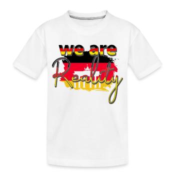 Nous sommes la réalité - Porte de Brandebourg - T-shirt bio Premium Enfant - blanc - Devant