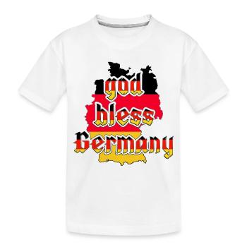 god bless germany - Kids' Premium Organic T-Shirt - white - Front