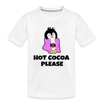 Sweet Cold Penguin Animal Bird Statement Antarctique - T-shirt bio Premium Enfant - blanc - Devant