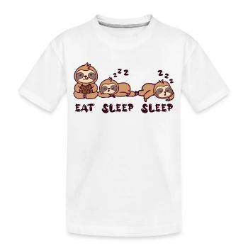 Cool Chill Paresseux Relax Déclaration Mammifère - T-shirt bio Premium Enfant - blanc - Devant
