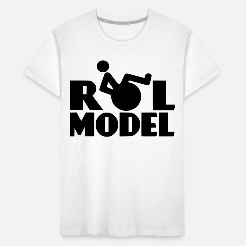 Jeder Rollstuhlfahrer ist ein Vorbild * Kinder Premium Bio T-Shirt
