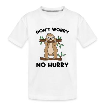 Animal Jungle Statement Sloth Relax Jungle - Kids' Premium Organic T-Shirt - white - Front