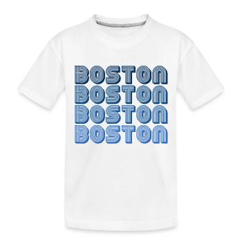 Diagramme de blocs de Boston - T-shirt bio Premium Enfant - blanc - Devant