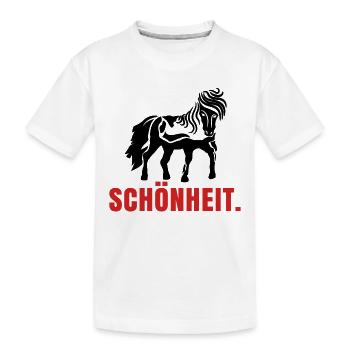 Pferde Spruch Pferdenarr Islandpferde Isländer - Kinder Premium Bio T-Shirt - Weiß - Vorne