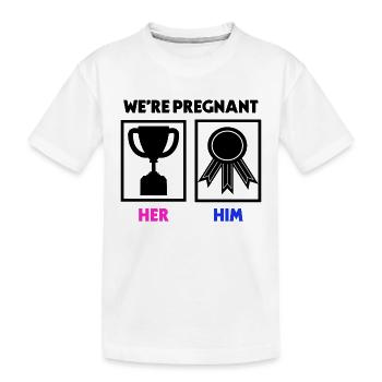 Déclaration des parents enceintes - T-shirt bio Premium Enfant - blanc - Devant
