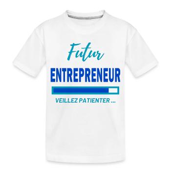 Futur Entrepreneur Motivation T-Shirt - T-shirt bio Premium Enfant - blanc - Devant