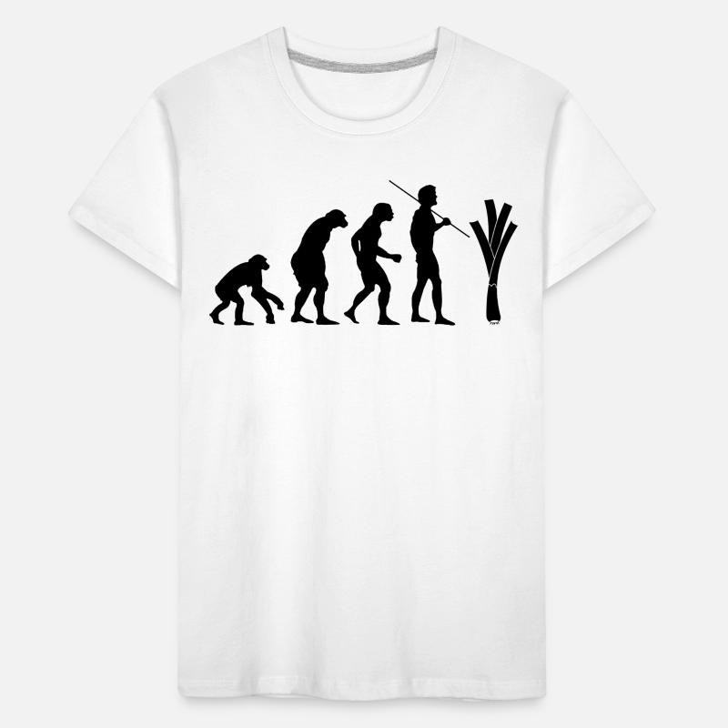 Evolution des Lauchs Kinder Premium Bio T-Shirt