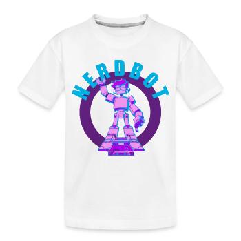 NERDY forever - Nerdbot - T-shirt bio Premium Enfant - blanc - Devant