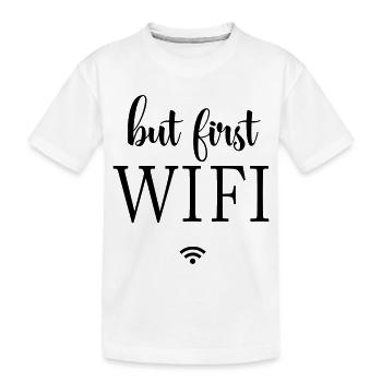 Surfaces noires : conception minimale - T-shirt bio Premium Enfant - blanc - Devant